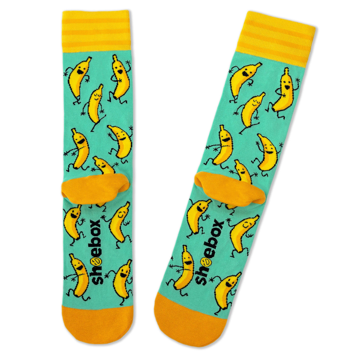 Gotta Split Bananas Funny Novelty Socks back image number 2