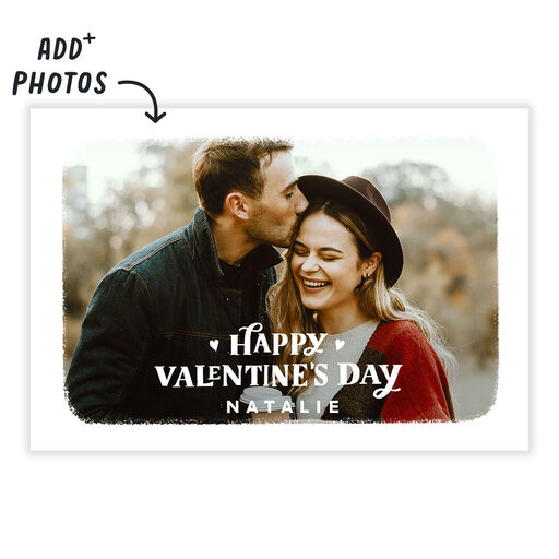 White Frame Horizontal Folded Valentine's Day eCard, 