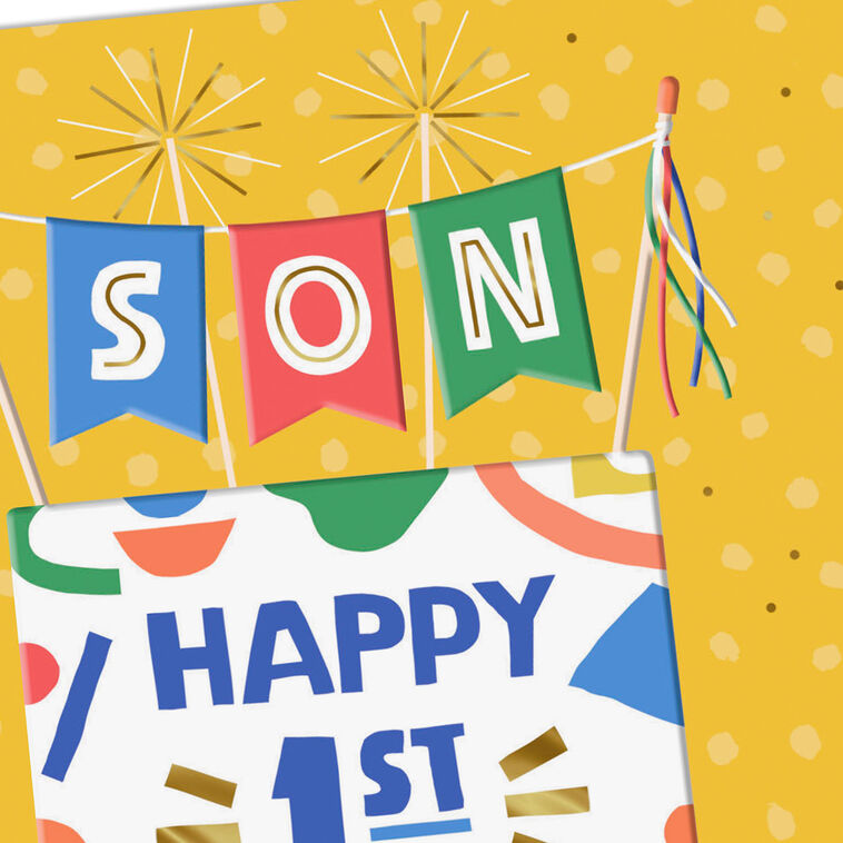Wonderful Ways 1st Birthday Card for Son, , large image number 4