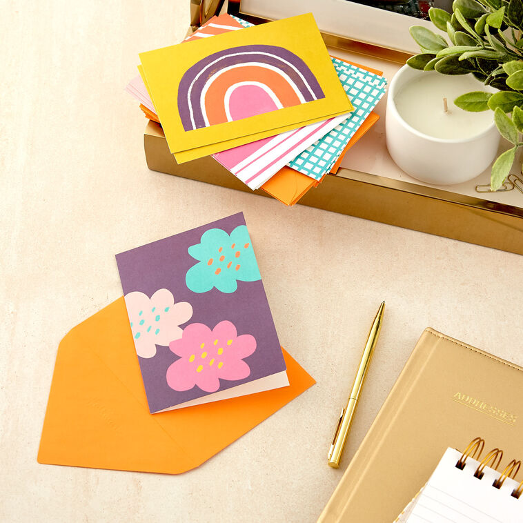 Abstract Doodles and Dots Boxed Blank Note Cards, Pack of 48, , large image number 6