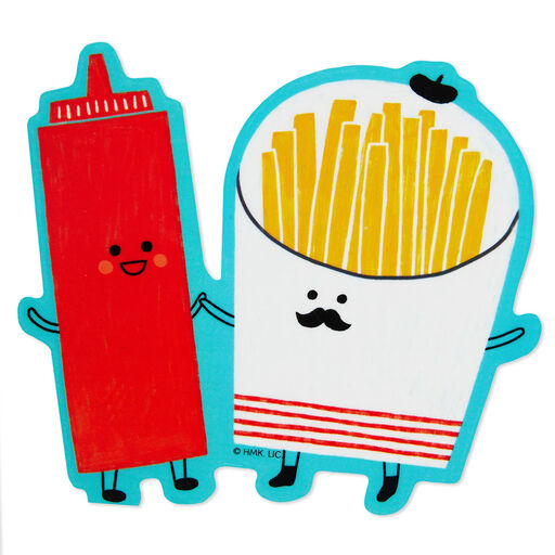 Perfect Pair Fries and Ketchup Vinyl Decal, 