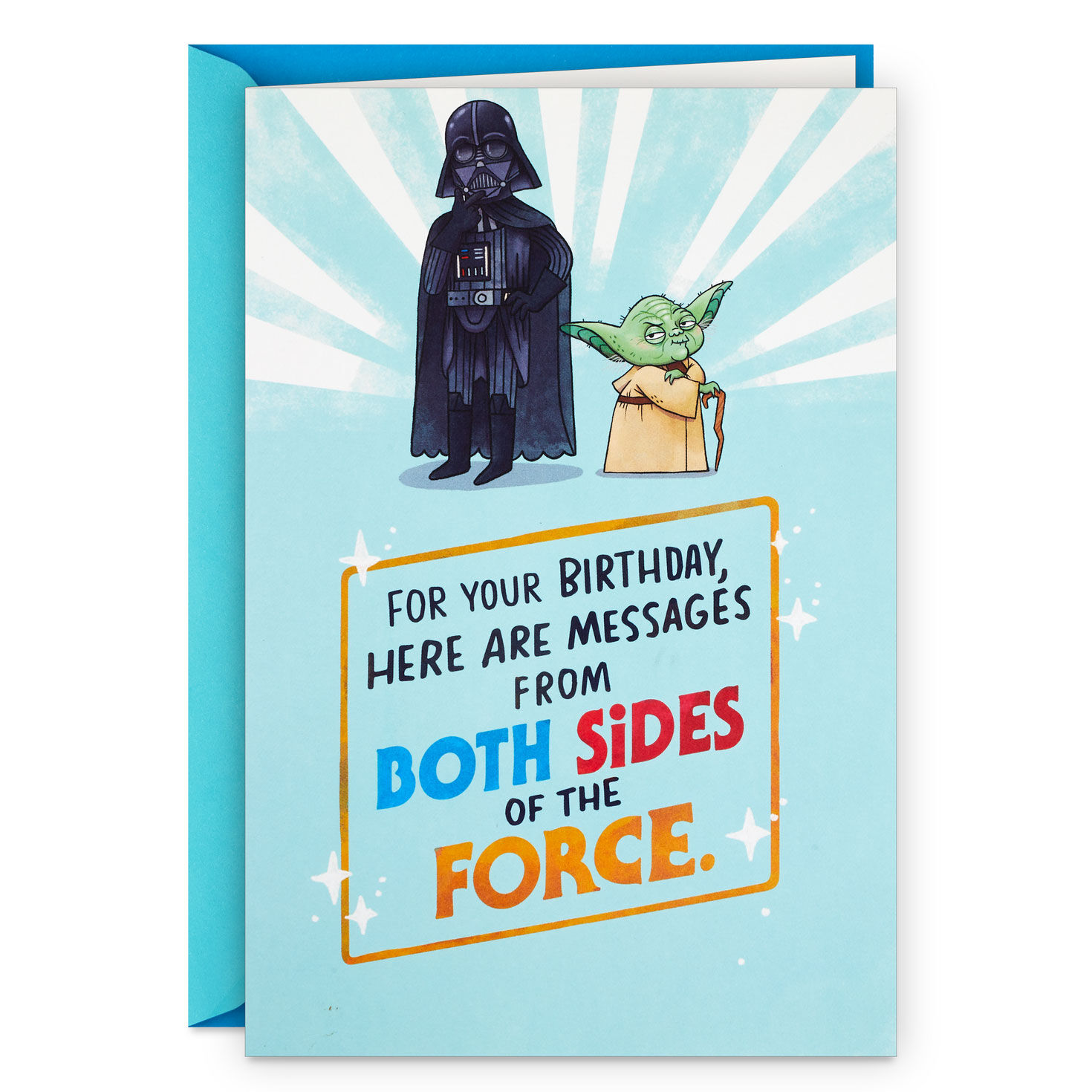 Star Wars™ Both Sides of the Force Funny Birthday Card With Mini Cards
