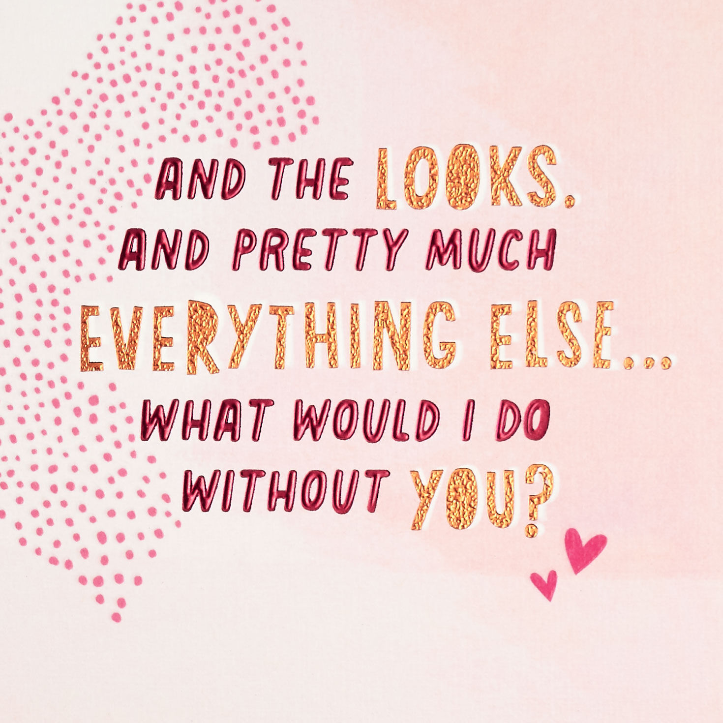 Overlapping Hearts Funny Sweetest Day Card for Wife SENTIMENT image number 2