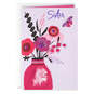 UNICEF Flowers and Butterfly Valentine's Day Card for Sister, , large image number 1