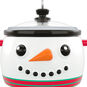 Snowman Crock Pot Keepsake Ornament closeup view image number 5