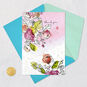 Watercolor Flowers and Sequins Blank Thank You Card  image number 4
