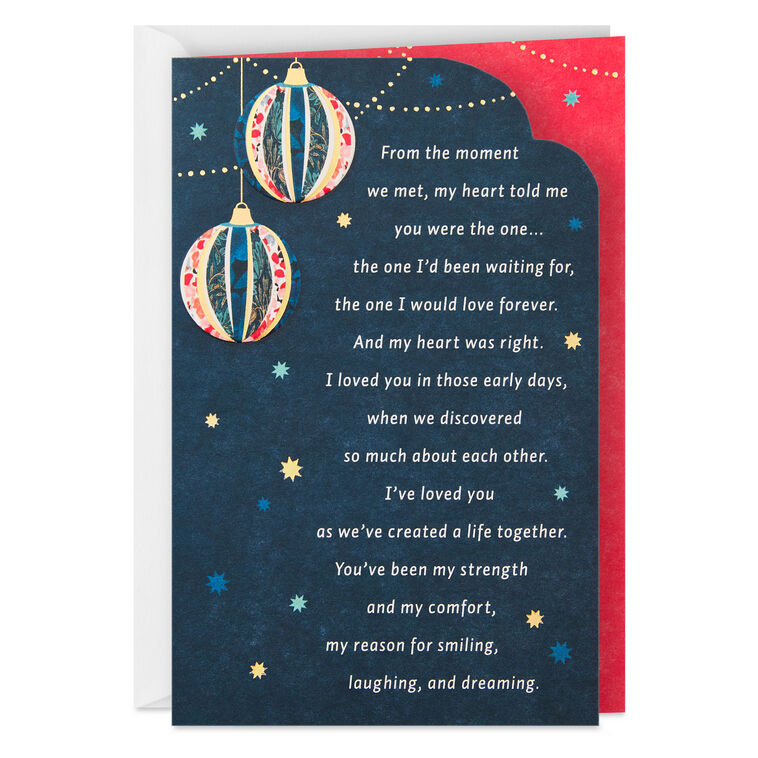 You'll Always Be the One I Love Romantic Christmas Card