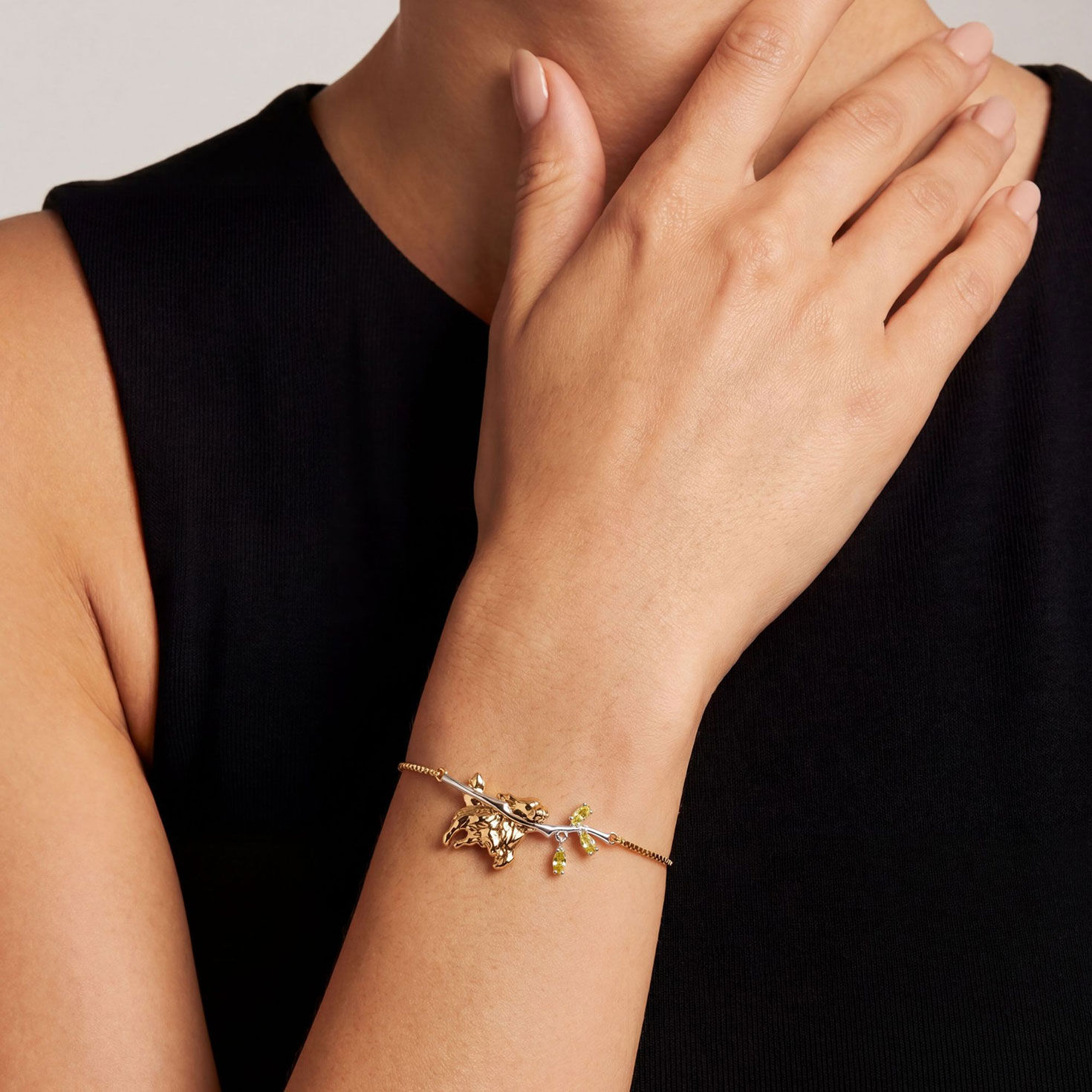Alex And Ani Golden Retriever Inline Bracelet in use image number 3
