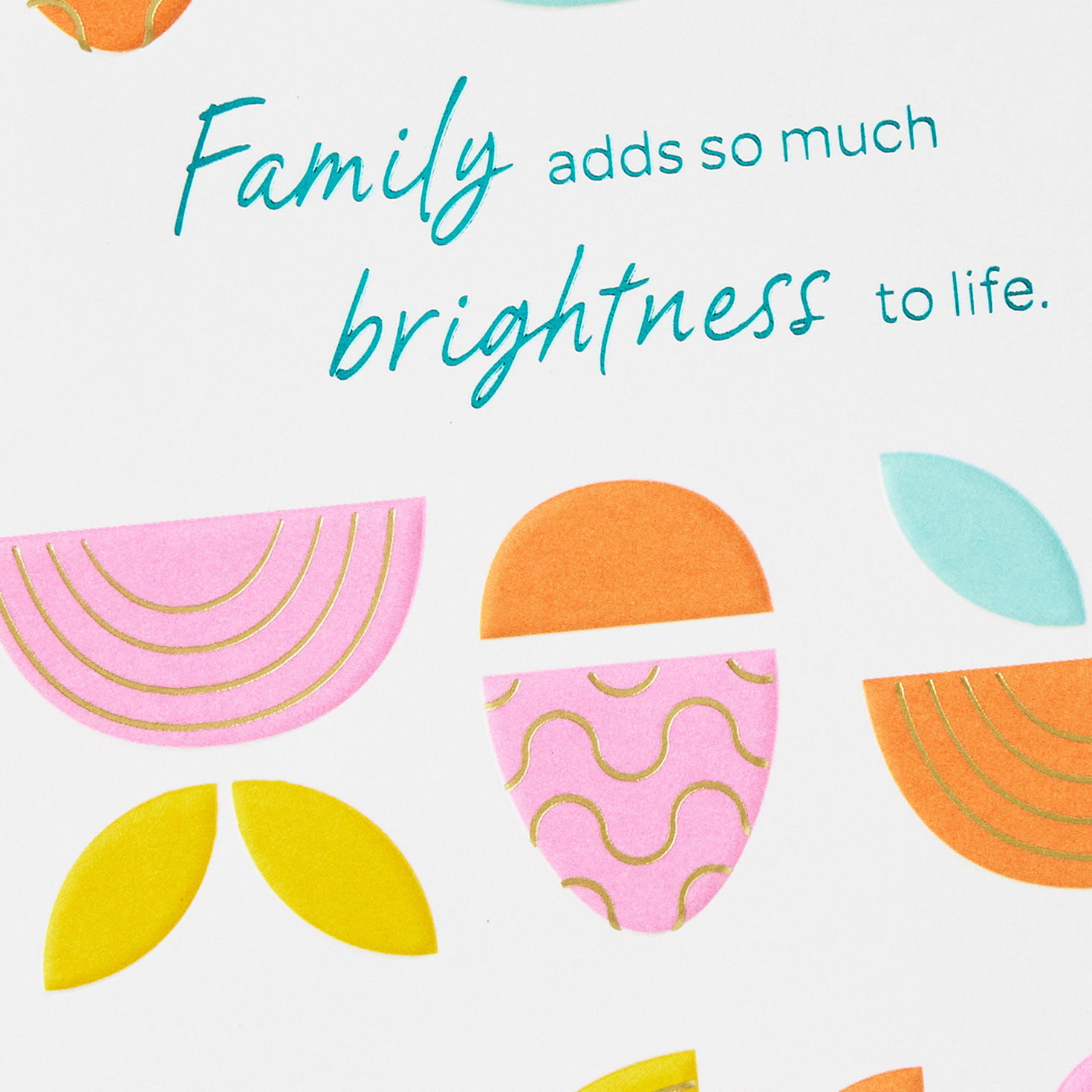 Abstract Eggs and Plants Family Easter Card Card Front Detail image number 4