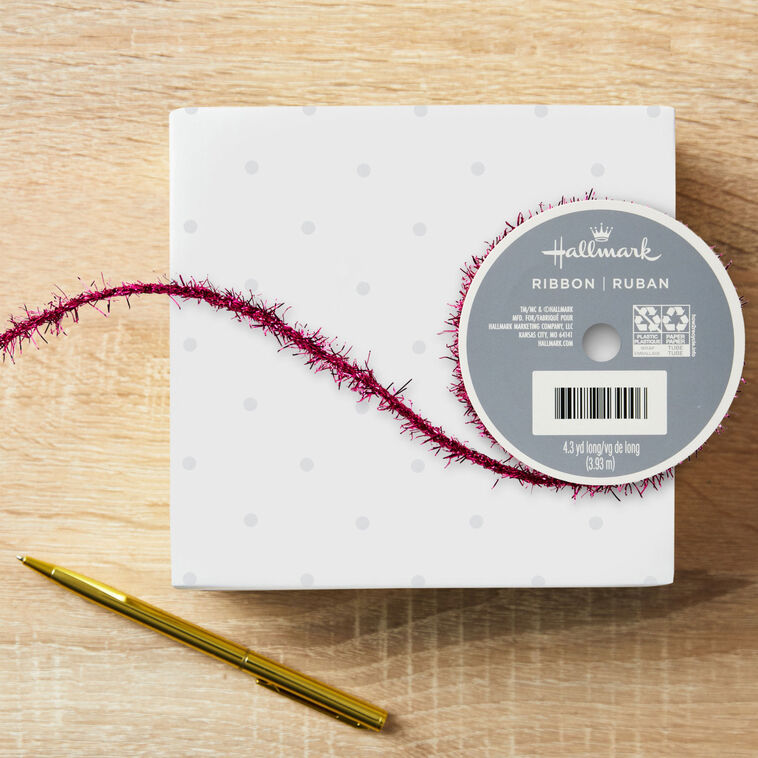 Hallmark Ribbon Pink Sparkle Ribbon, 12.9' - Bows & Ribbons | Hallmark
