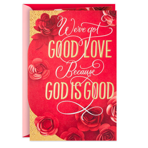God Is Good Valentine's Day Card for Wife
