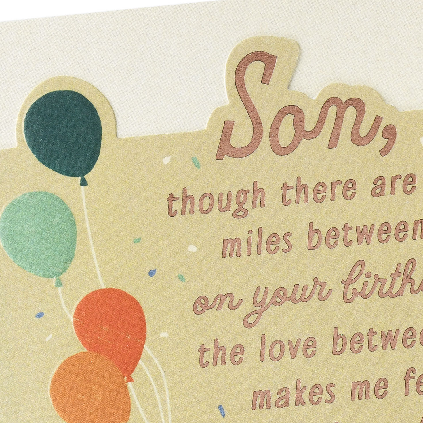 Truck With Balloons Birthday Card for Son Card Front Detail image number 4