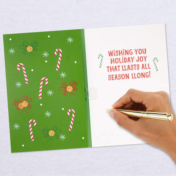 Caroling Llama Bobblehead Funny Musical Pop-Up Christmas Card, , large image number 6