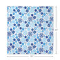 26" Blue Snowflakes Holiday Fabric Gift Wrap With Gift Tag, , large image number 4
