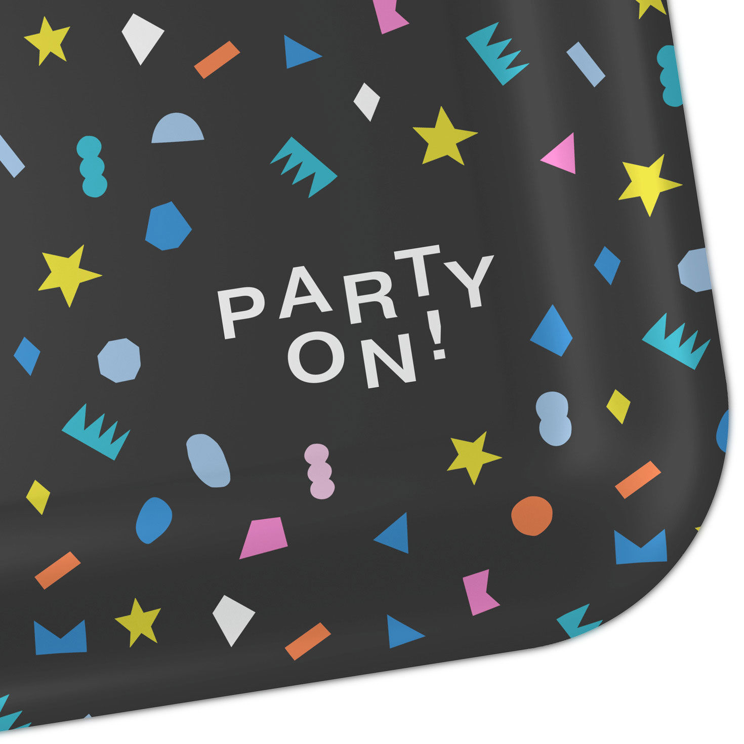 "Party On!" Geometric Shapes Dinner Plates, Pack of 8, , large image number 6