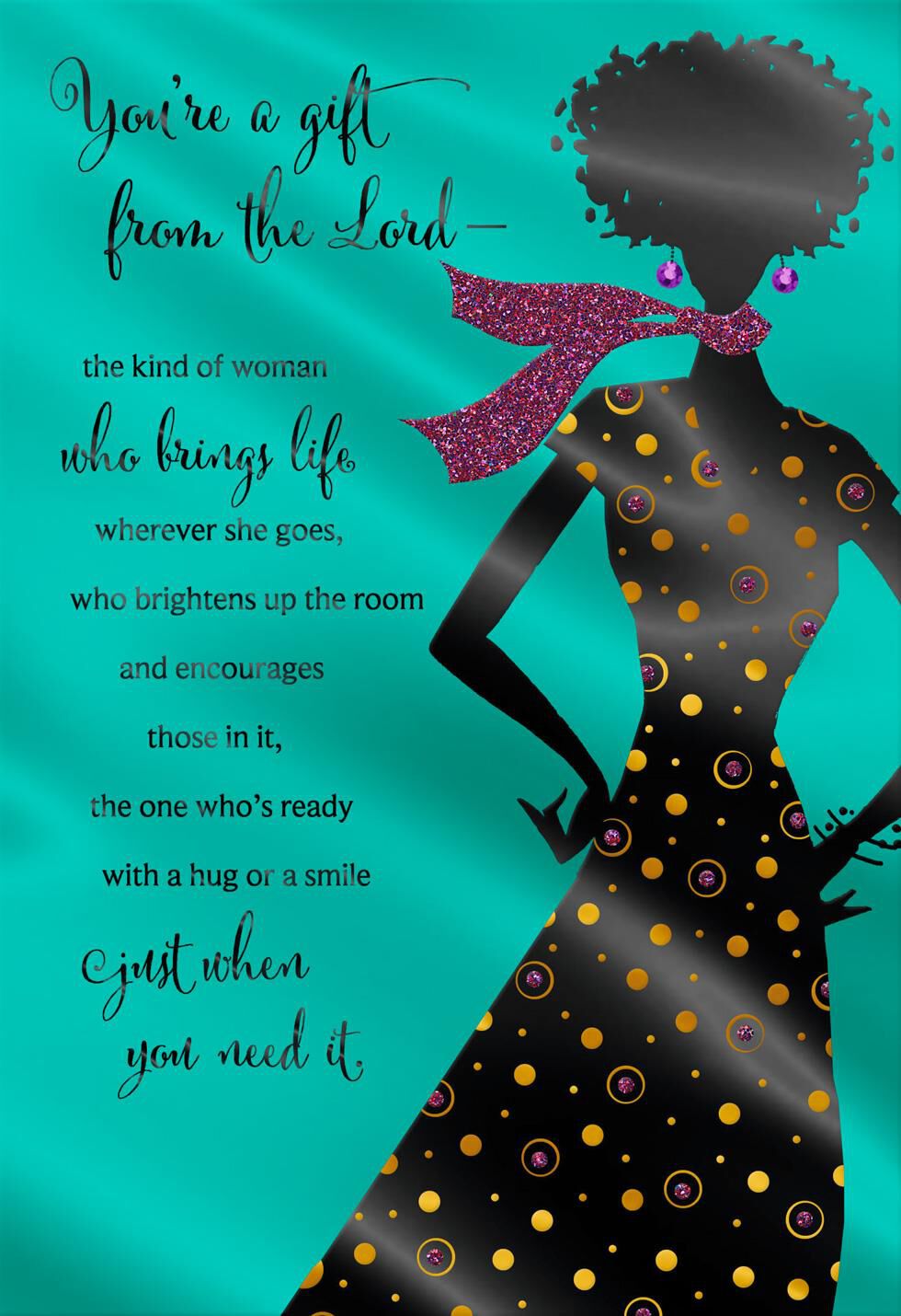 Gift From the Lord Religious Birthday Card for Her