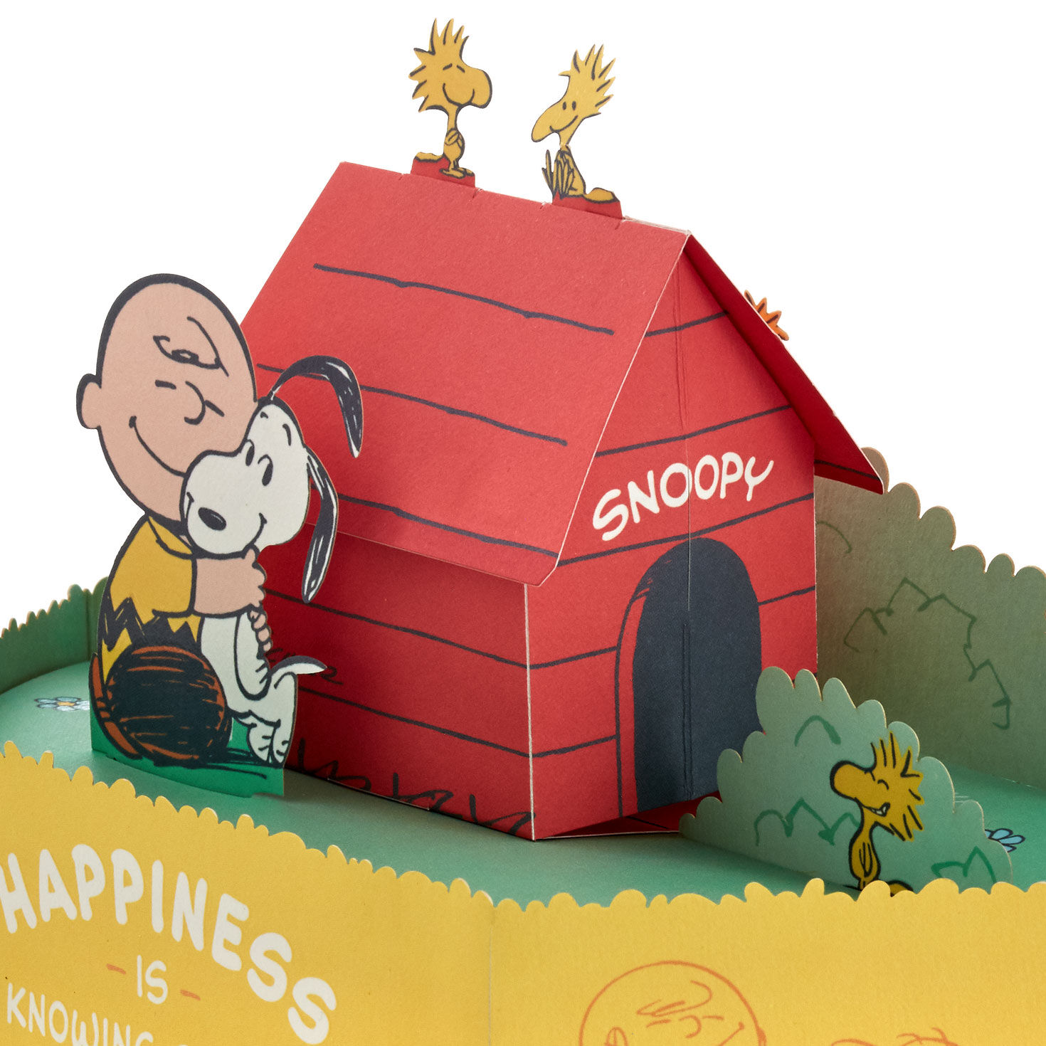 Charlie Brown and Snoopy Happiness Is Pop-Up Card Pop-up Card Detail image number 4