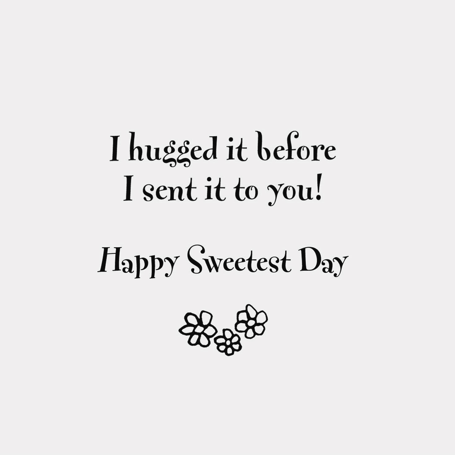 Peanuts Snoopy Flowers & Hearts Sweetest Day Card SENTIMENT image number 2