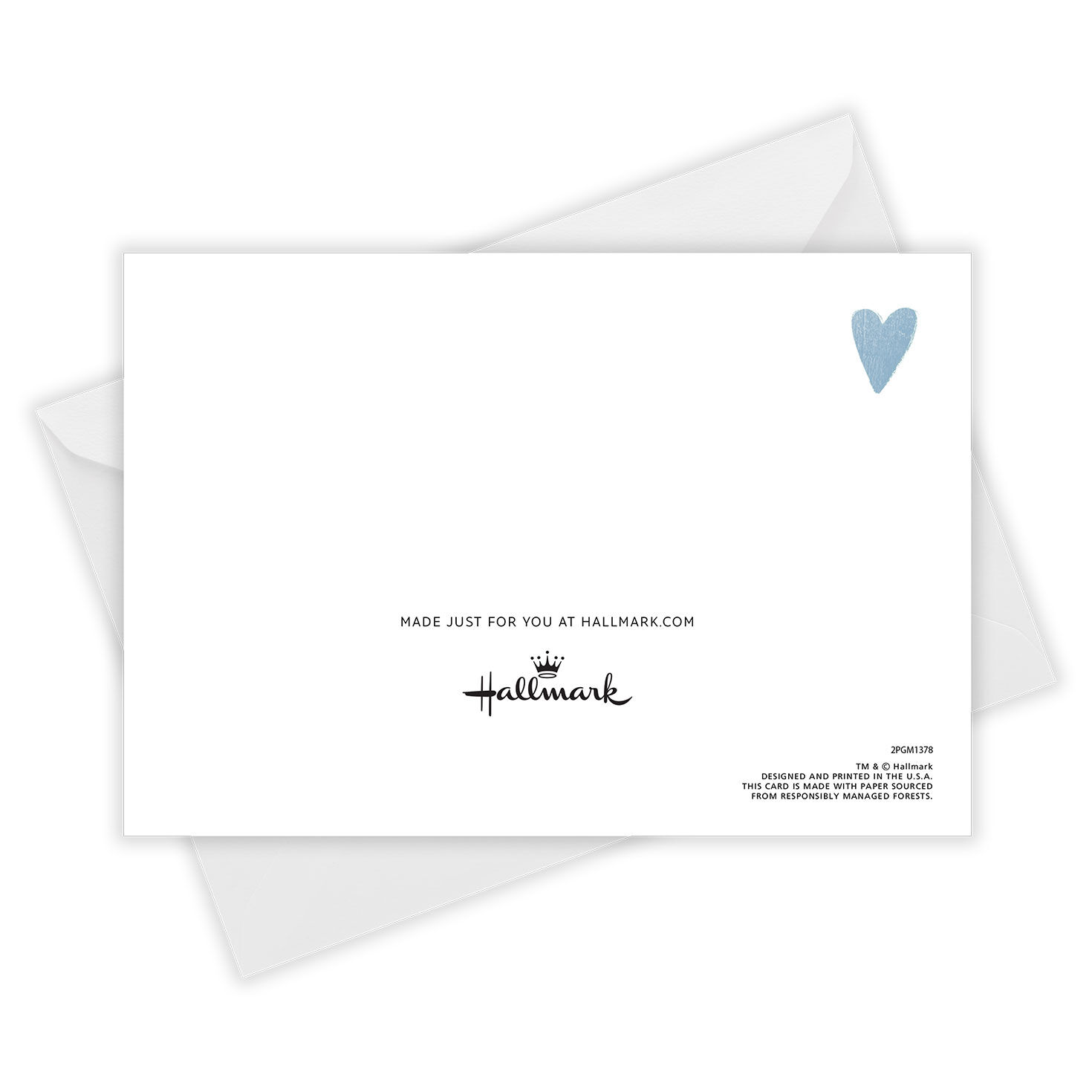 Personalized Born to Be Loved Blue New Baby Photo Card, , large image number 5