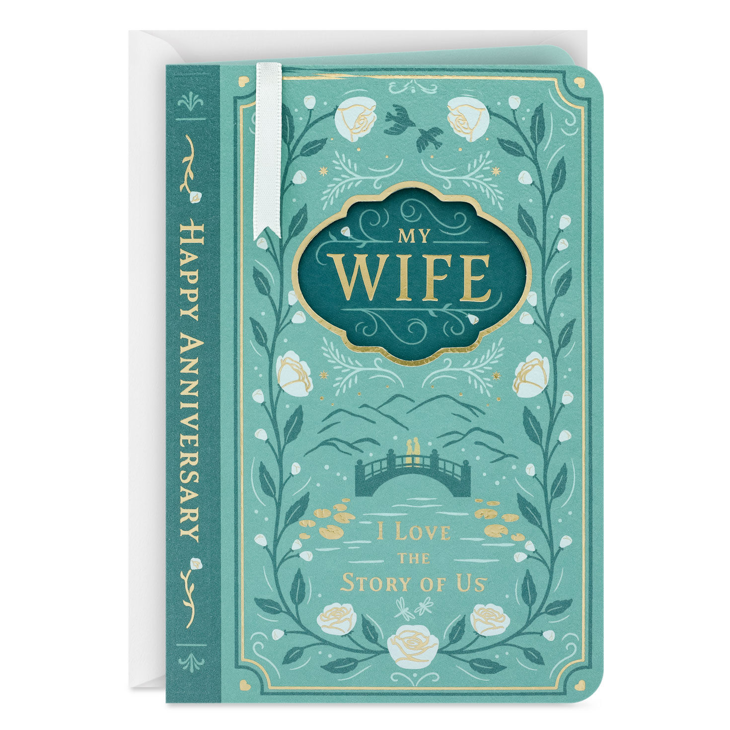 Celebrating Our Story Romantic Anniversary Card for Wife