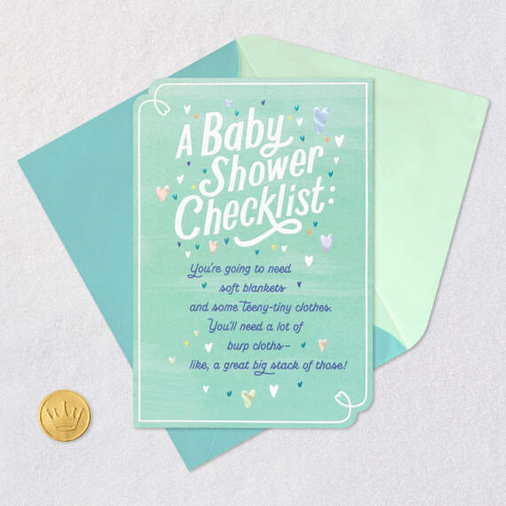 Checklist Baby Shower Card, , large image number 5