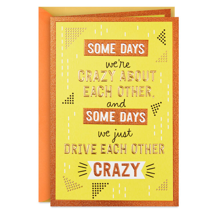 I'm Crazy in Love With You Love Card