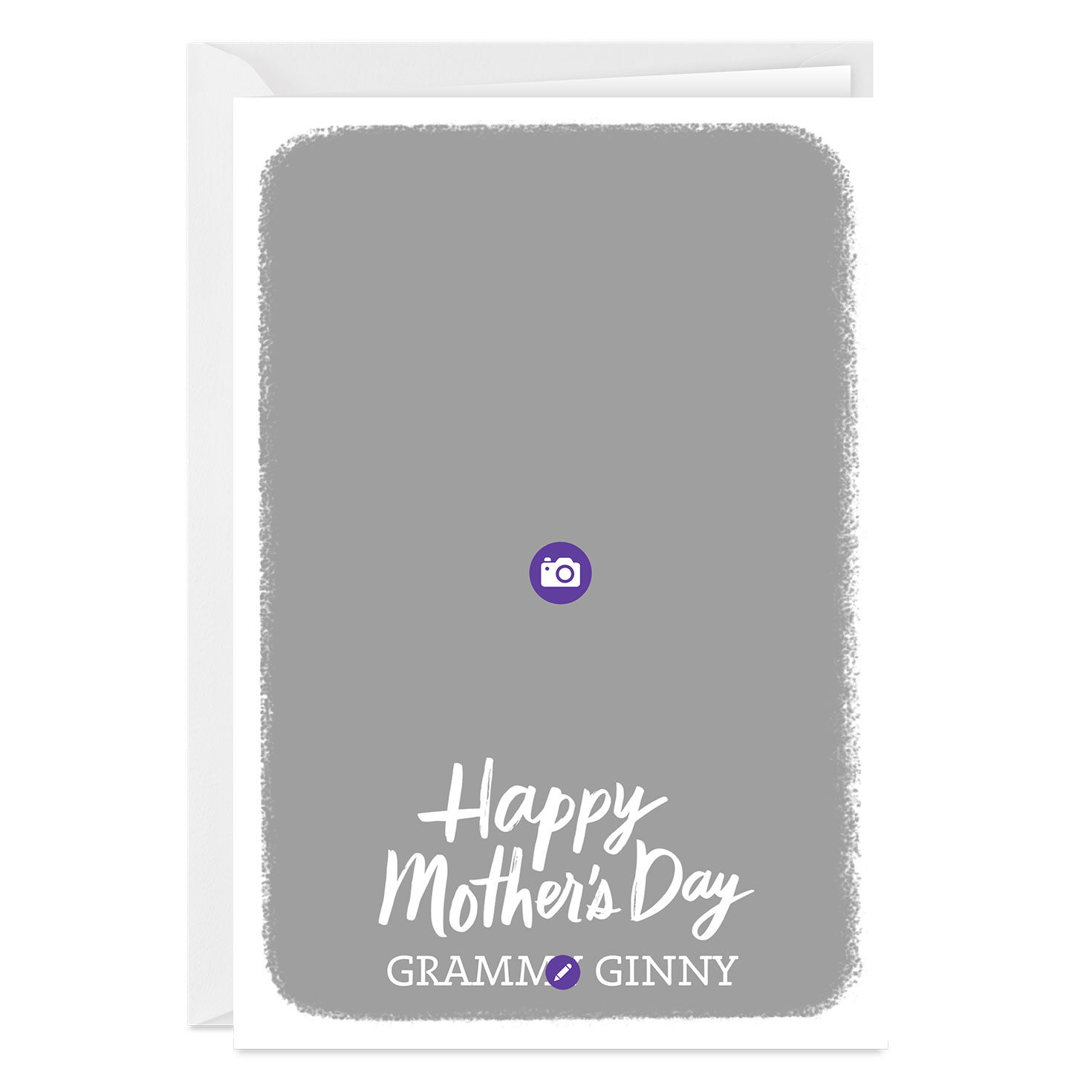 Personalized White Frame Mother's Day Photo Card  image number 3