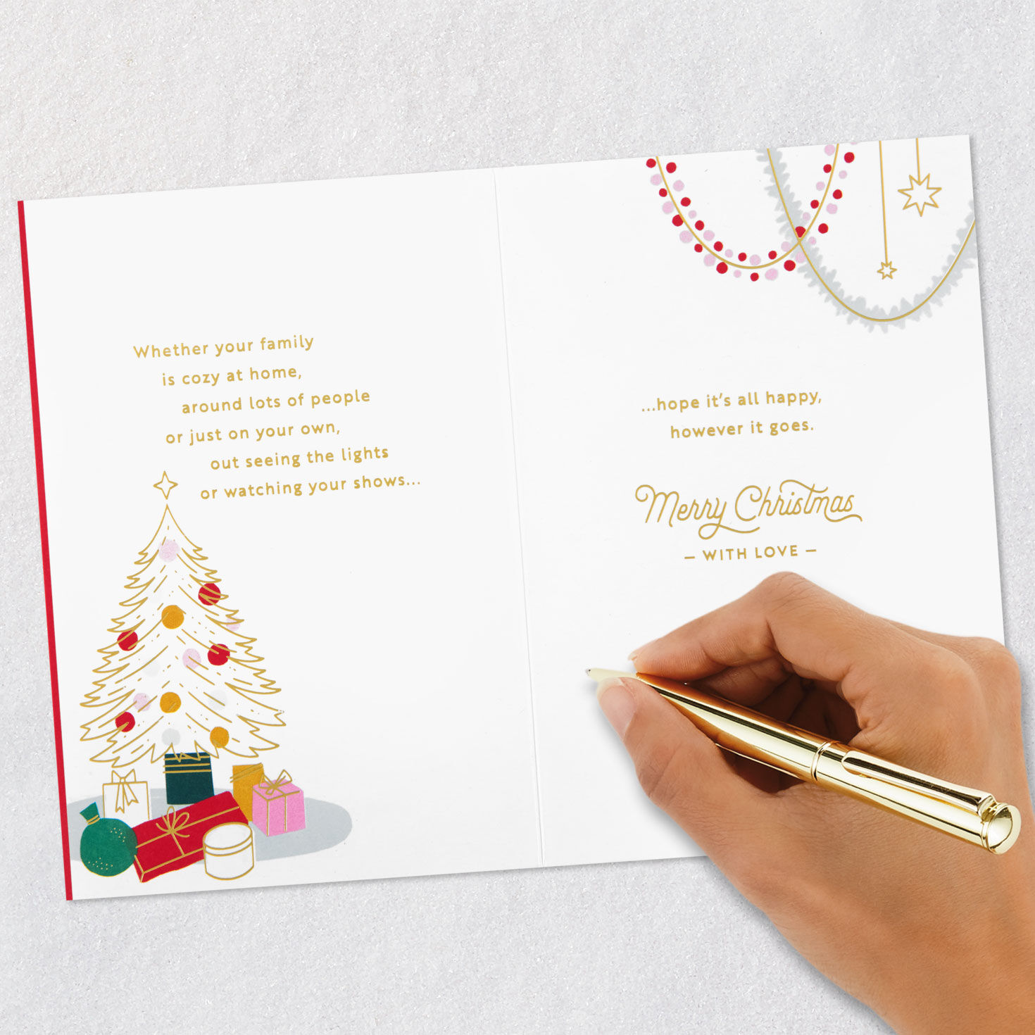 Winter Window Christmas Card for Sister and Family Signing card image number 8