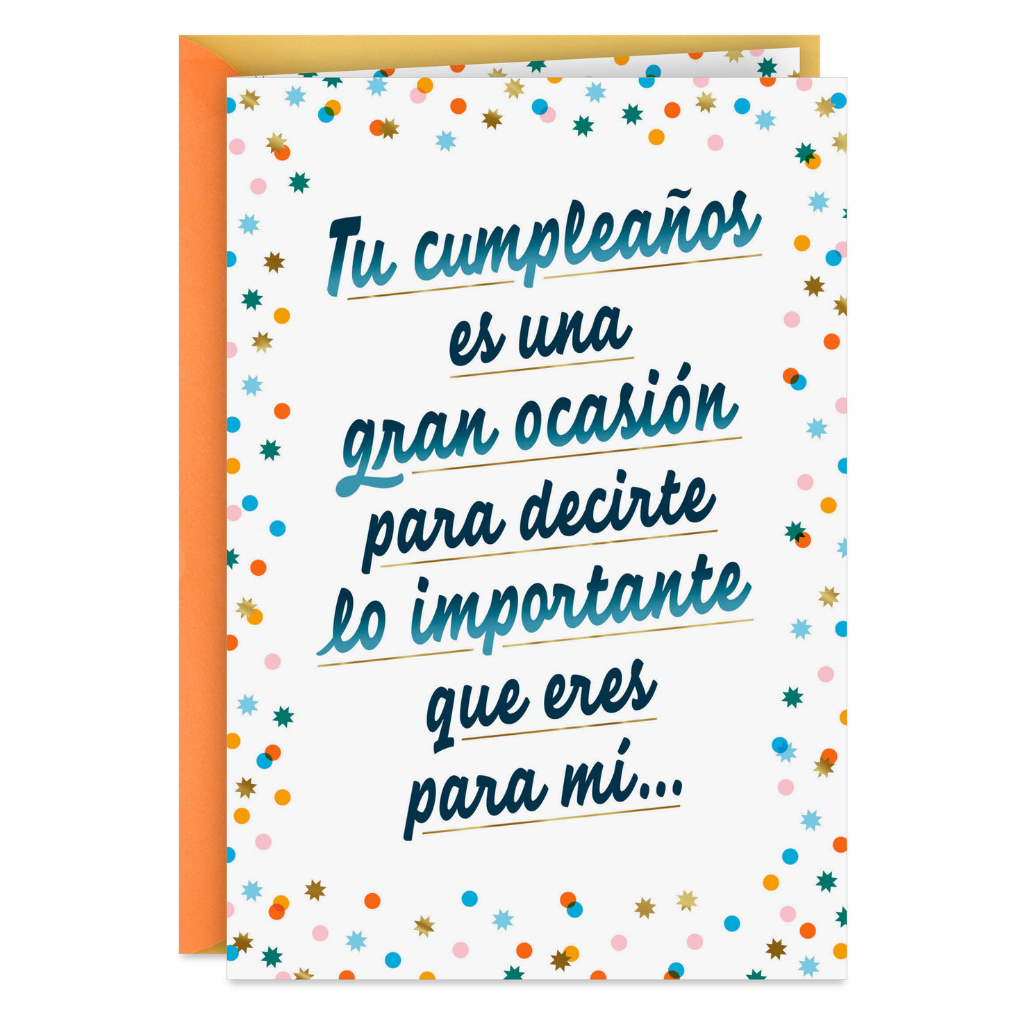 You're Worth Celebrating Spanish-Language Birthday Card