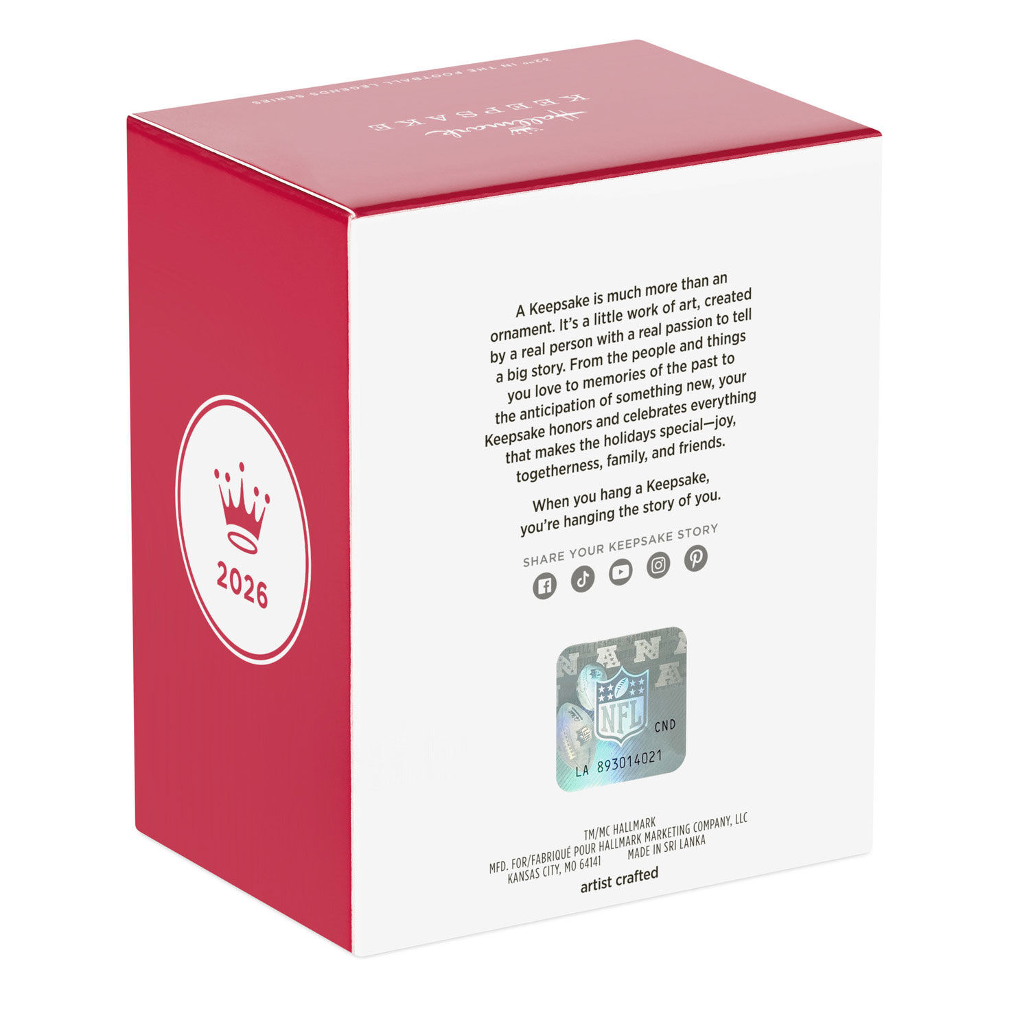 Cincinnati Bengals Joe Burrow Keepsake Ornament  image number 8