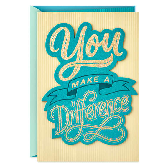 You Make a Difference Thank-You Card