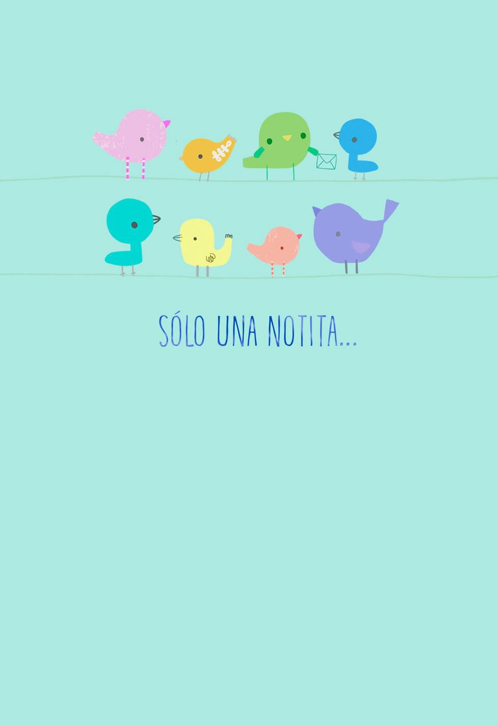 Birds on a Wire Spanish-Language Get Well Card