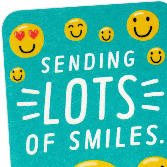 3.25" Mini Sending Lots of Smiles Blank Card, , large image number 4