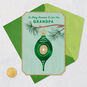 Green Holiday Ornament Grandpa Christmas Card Card Front with Envelope and Gold Seal image number 6