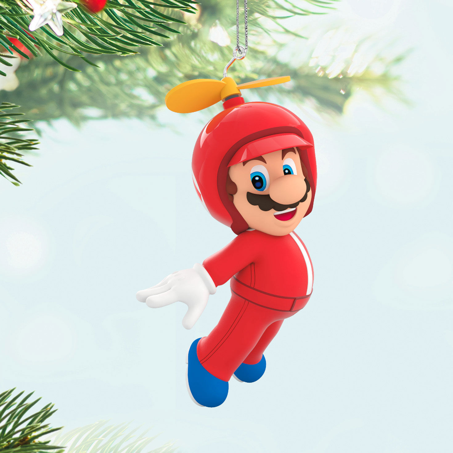 Nintendo Super Mario&trade; Powered Up With Mario Propeller Mario Ornament, , large image number 2