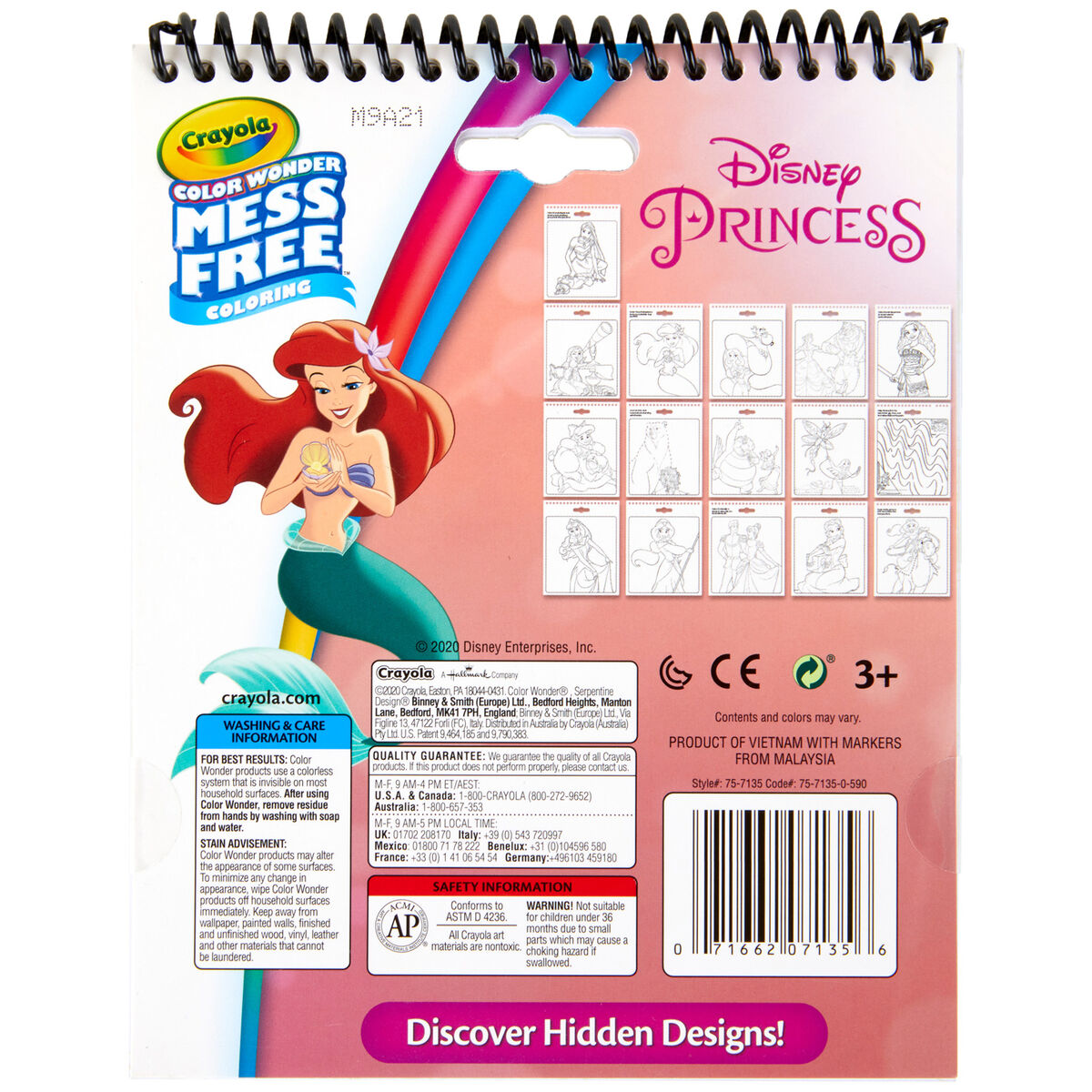 Crayola Color Wonder Disney Princesses Activity Coloring Pad - Arts