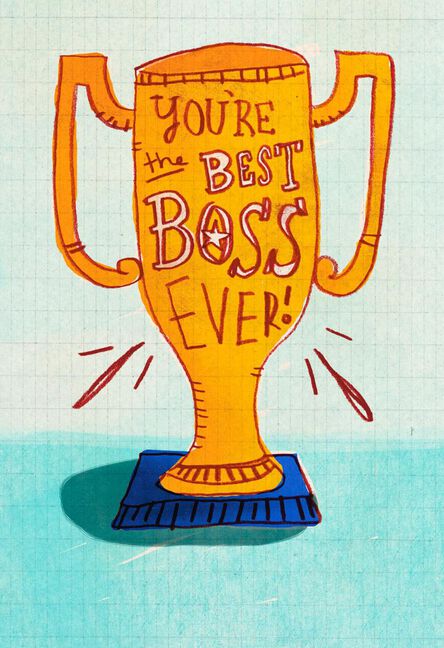 best boss award funny boss s day card greeting cards hallmark