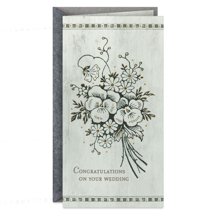 Wonderful Life Together Money Holder Wedding Card