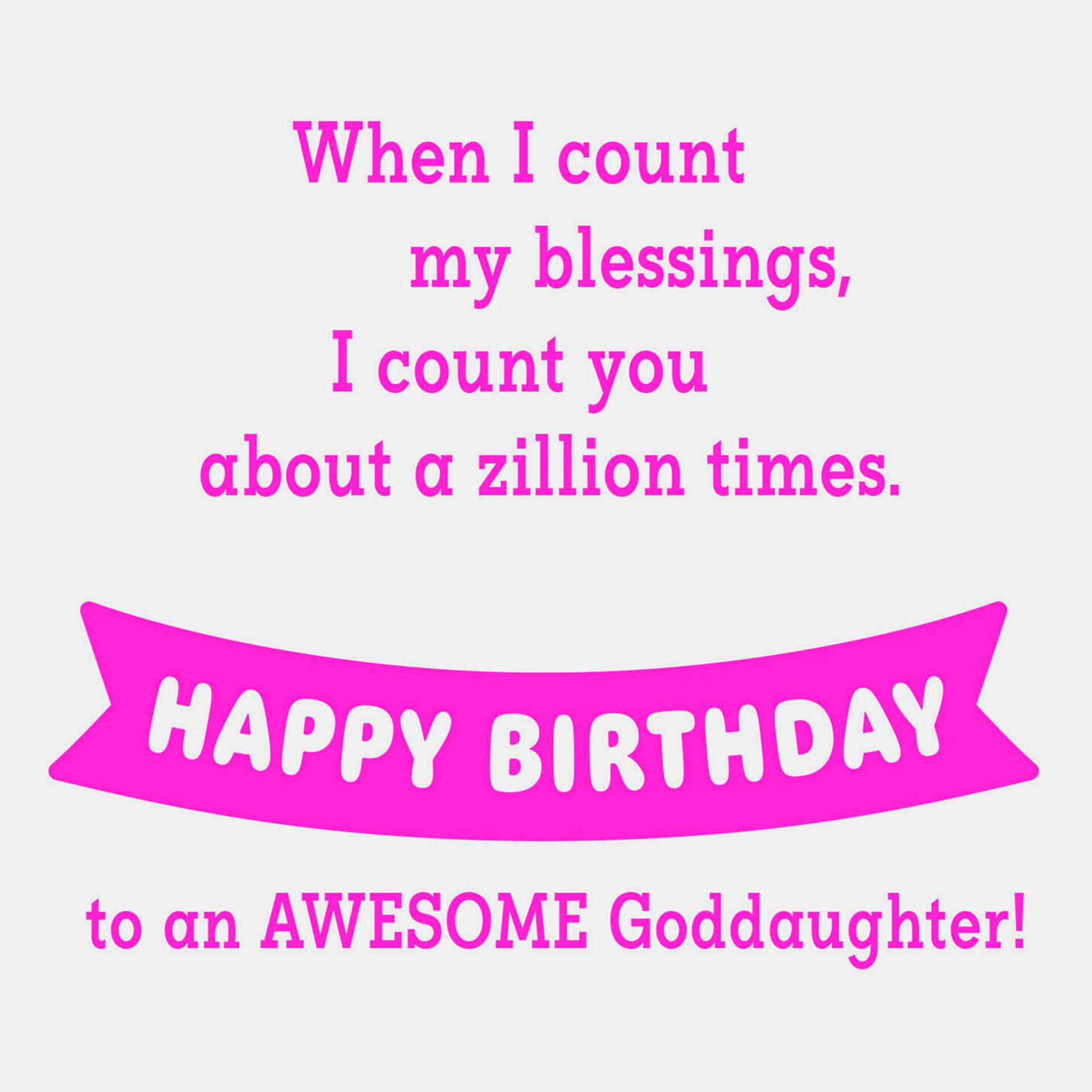 Super Blessed Birthday Card For Goddaughter Greeting Cards Hallmark Super Blessed Birthday Card For Goddaughter Greeting Cards Hallmark