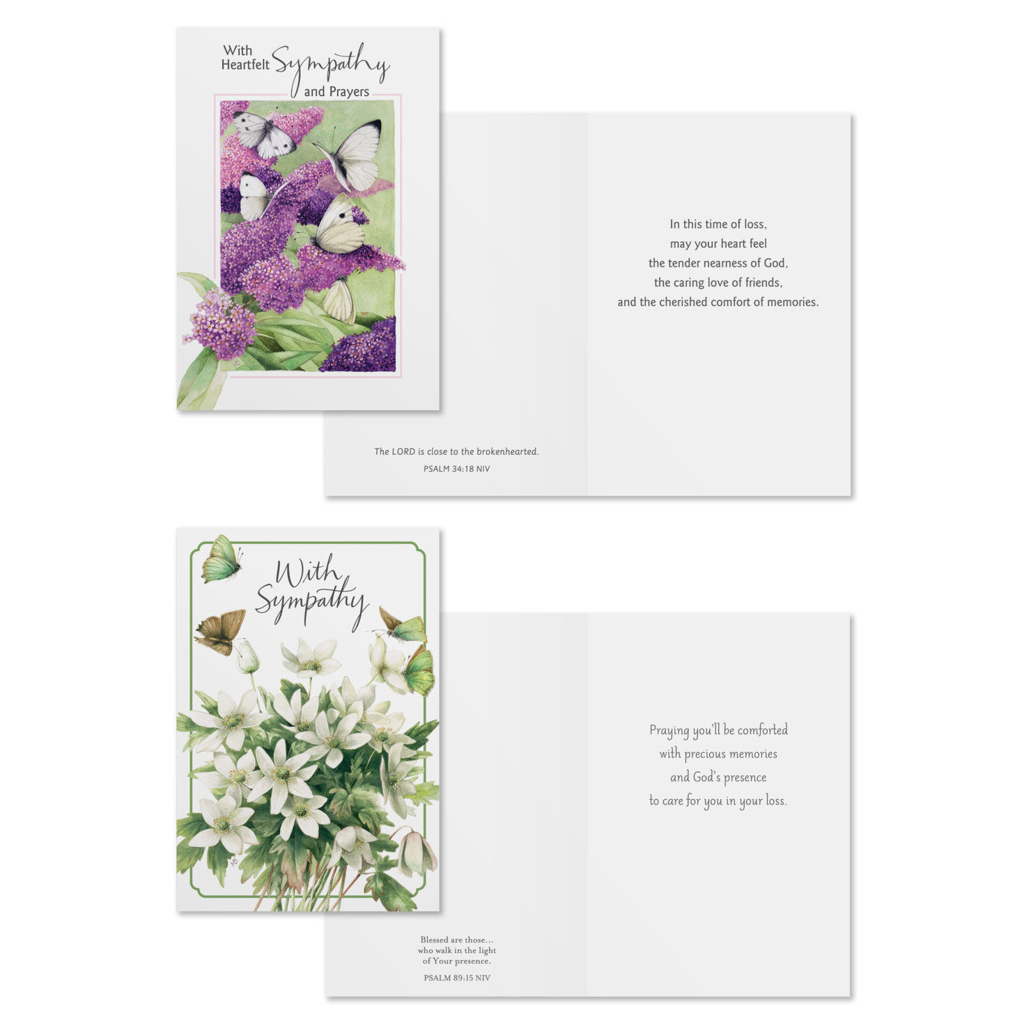 Bastin Nature DaySpring Sympathy Cards Assortment Card Front with Sentiment image number 3