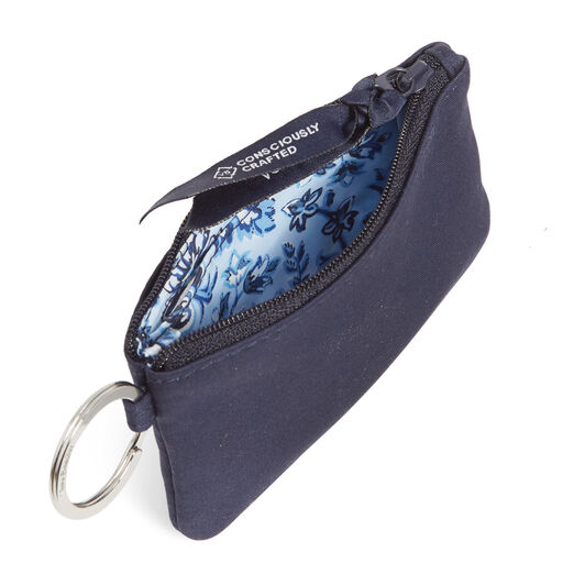Vera Bradley Zip ID Case and Lanyard in Classic Navy, 