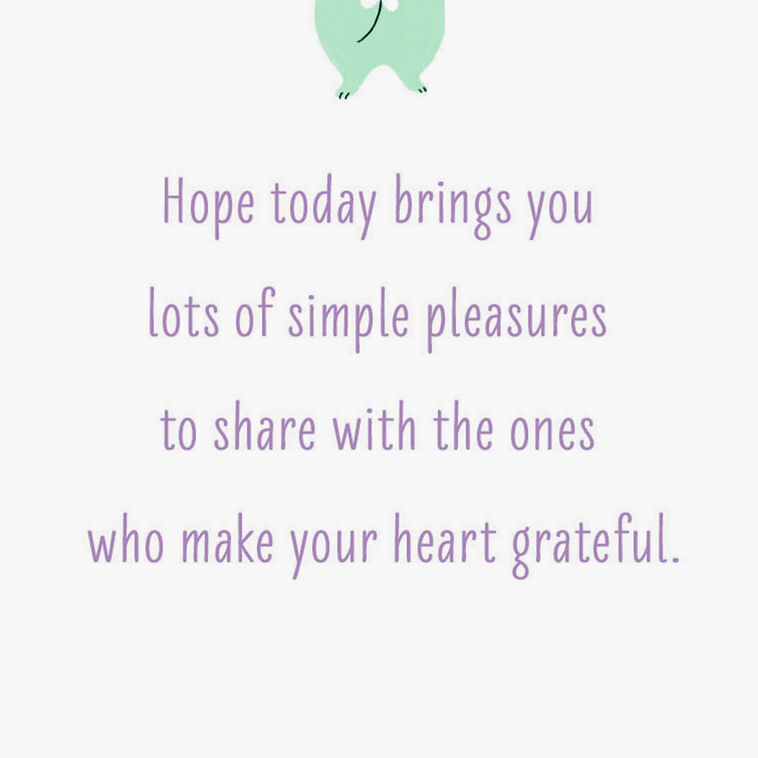 Simple Pleasures, Grateful Heart Easter Card, , large image number 2