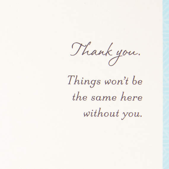 Things Won't Be the Same Without You Goodbye Card, , large image number 2