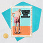 Old Guy in Boxers Funny Birthday Card Card Front with Envelope and Gold Seal image number 5