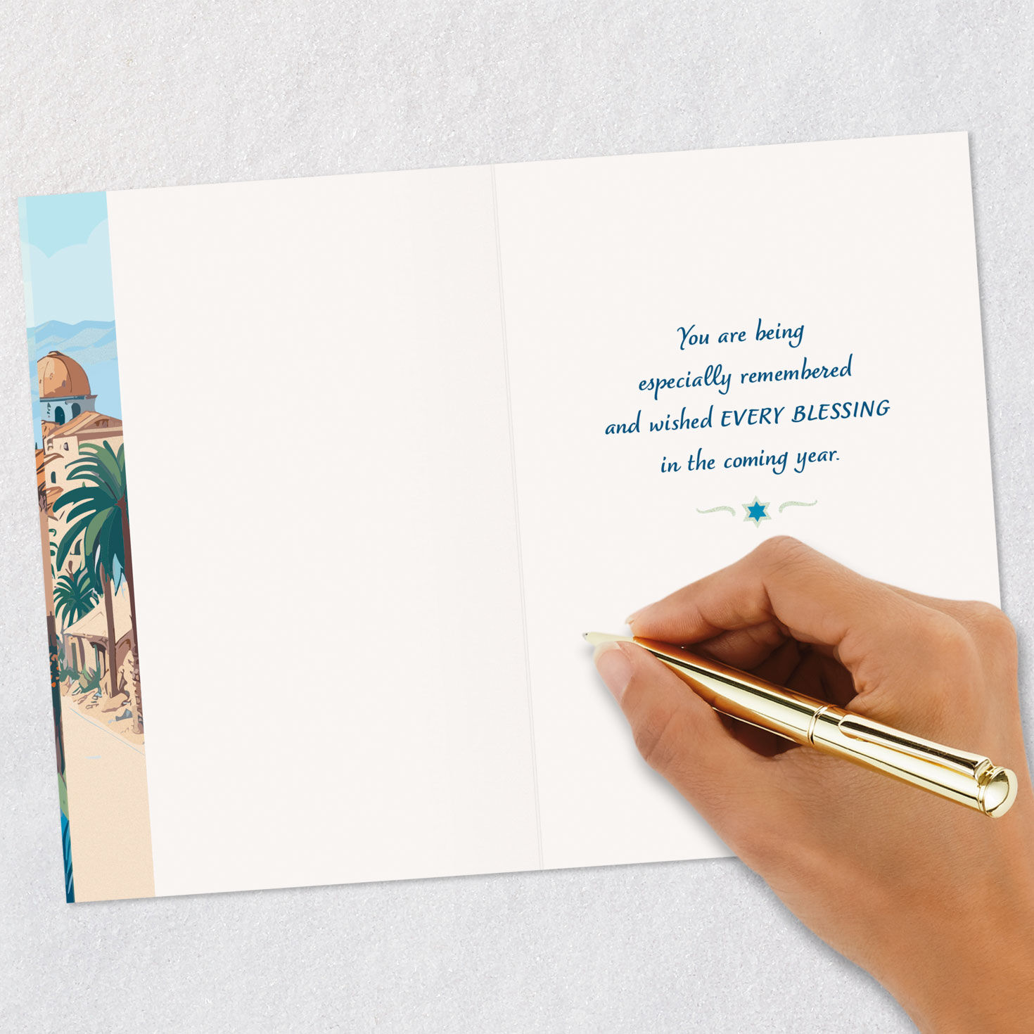 Jerusalem Scene Rosh Hashanah Card Signing card image number 6