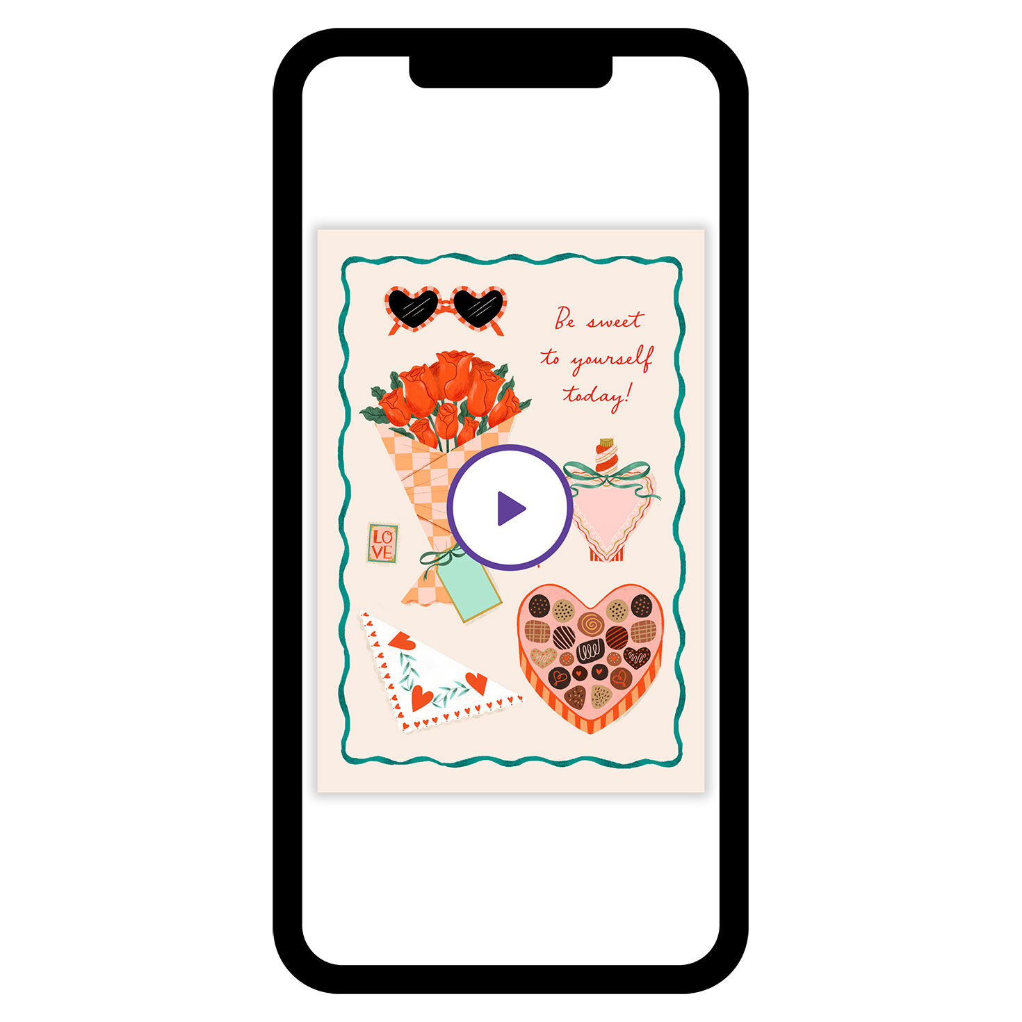 Be Sweet to Yourself Valentine's Day eCard