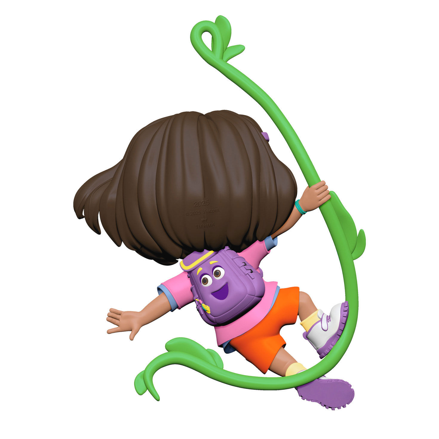 Dora Swinging on Vine Keepsake Ornament back image number 6
