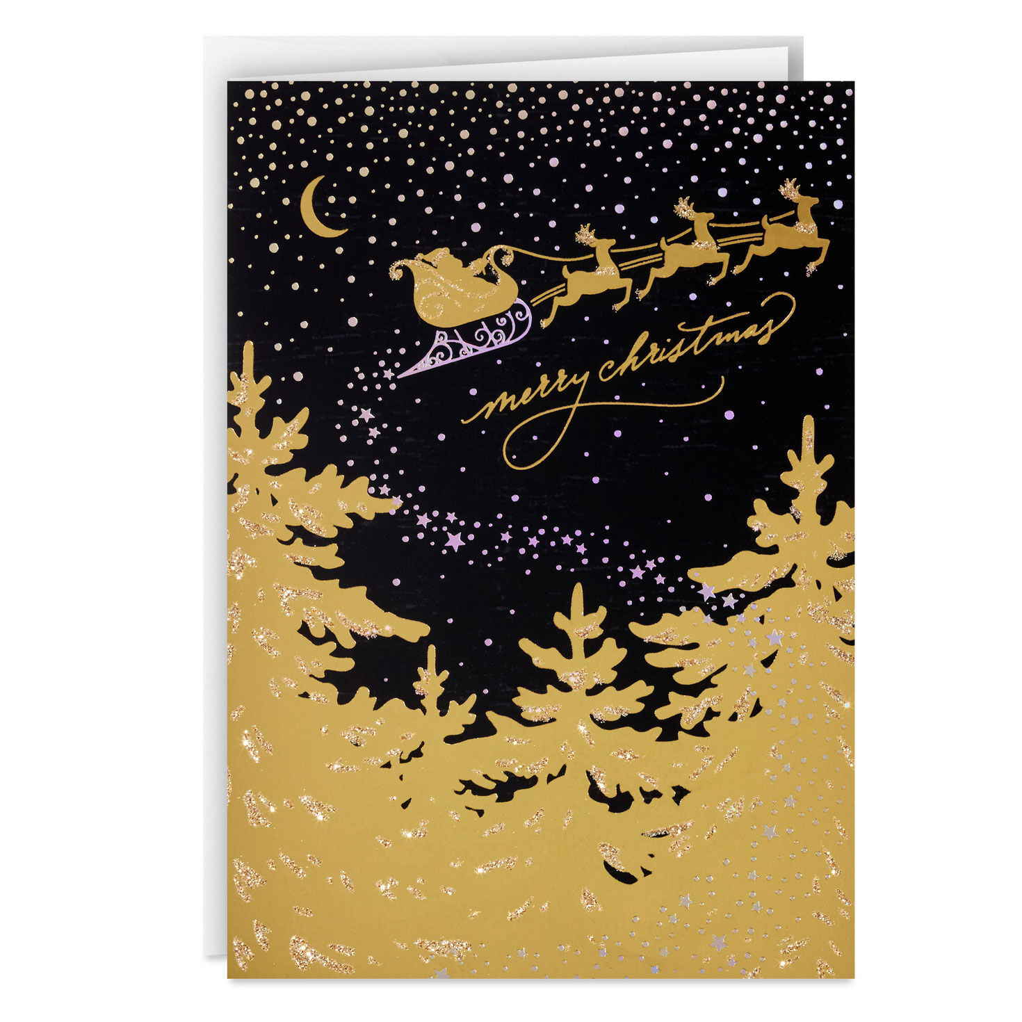 Gold Sleigh in Dark Sky Boxed Christmas Cards, Pack of 16 for only USD 20.49 | Hallmark