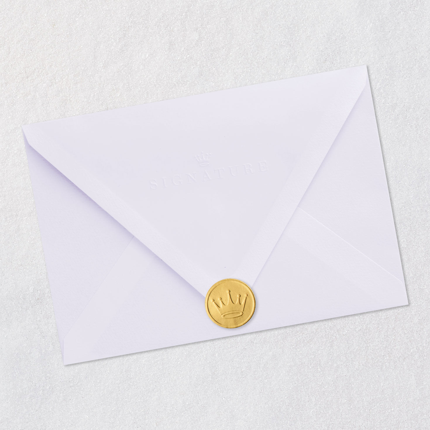 Rainbow Megaphones Appreciation Card Envelope Back with Seal image number 7
