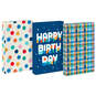 Birthday Blues 3-Pack Medium Gift Boxes, , large image number 1